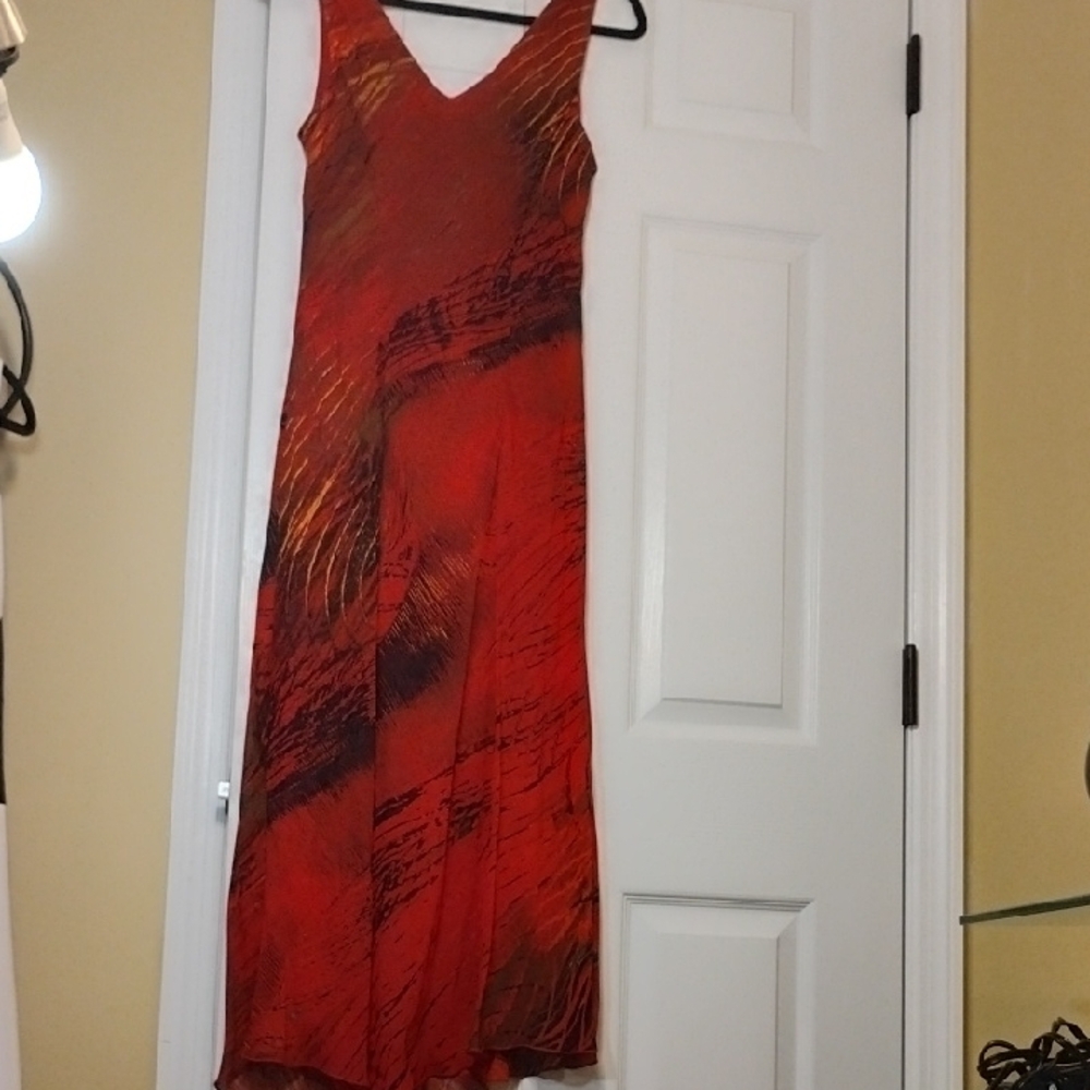 Vibrant Red Maxi Dress